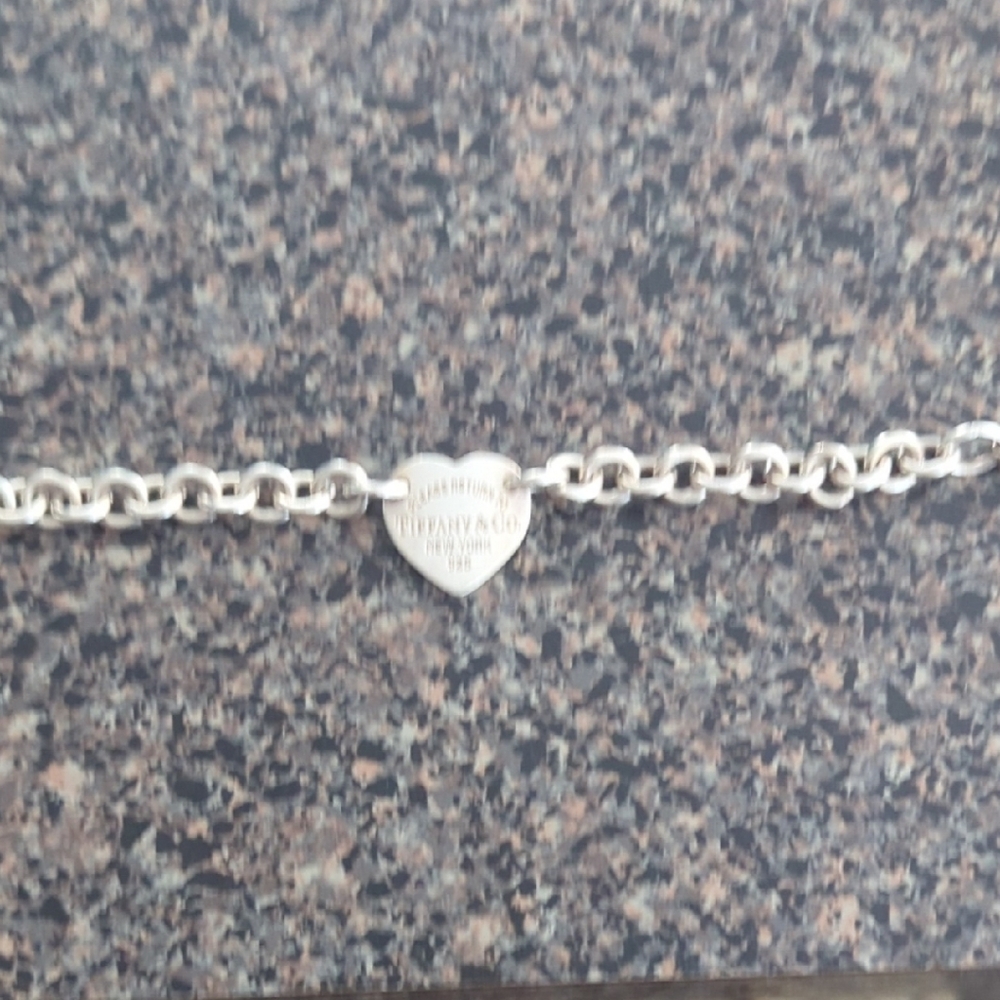 Tiffany & Co. Silver Heart Charm Bracelet - Picture 3 of 5